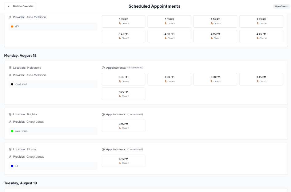 Smarter Scheduling screenshot 2